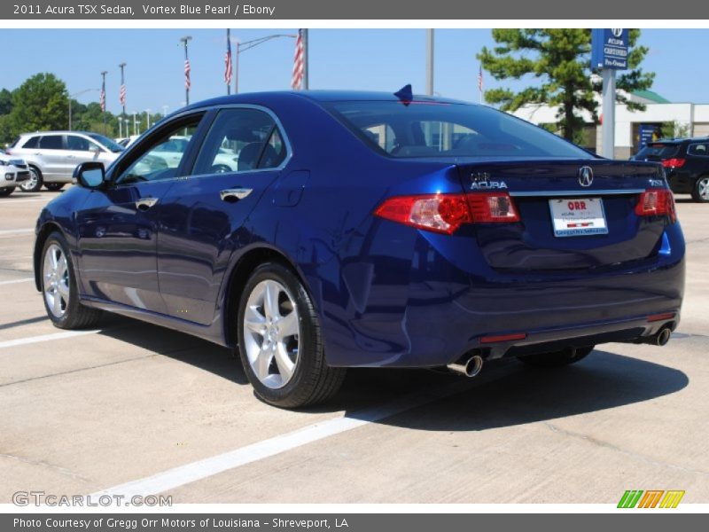Vortex Blue Pearl / Ebony 2011 Acura TSX Sedan