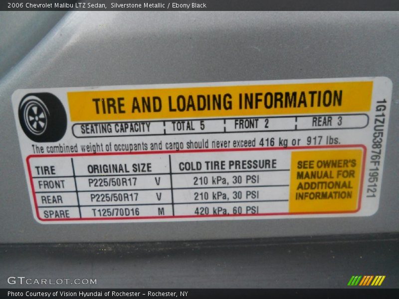 Silverstone Metallic / Ebony Black 2006 Chevrolet Malibu LTZ Sedan