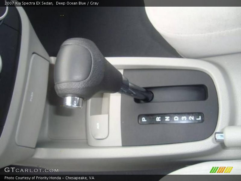 Deep Ocean Blue / Gray 2007 Kia Spectra EX Sedan
