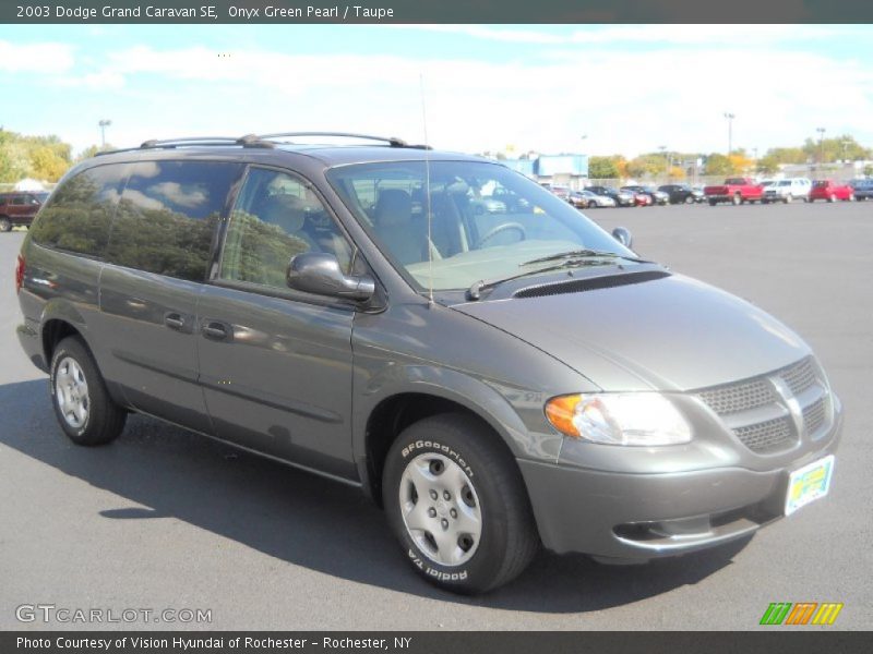 Onyx Green Pearl / Taupe 2003 Dodge Grand Caravan SE