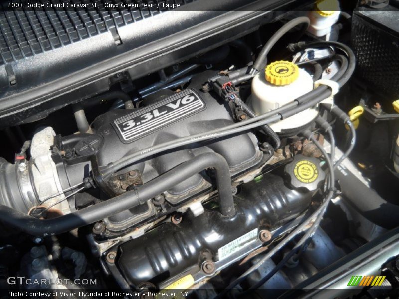 Onyx Green Pearl / Taupe 2003 Dodge Grand Caravan SE