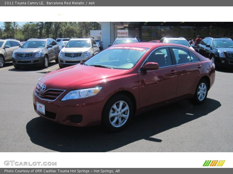 Barcelona Red Metallic / Ash 2011 Toyota Camry LE