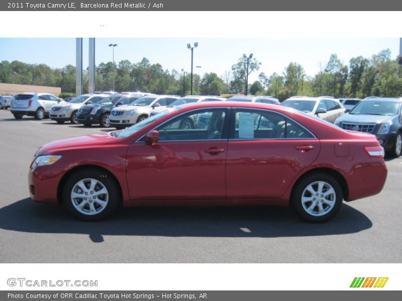 Barcelona Red Metallic / Ash 2011 Toyota Camry LE