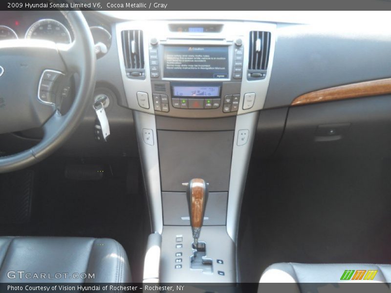 Cocoa Metallic / Gray 2009 Hyundai Sonata Limited V6