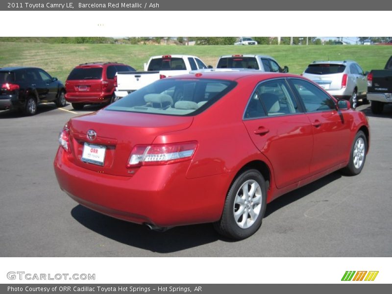 Barcelona Red Metallic / Ash 2011 Toyota Camry LE