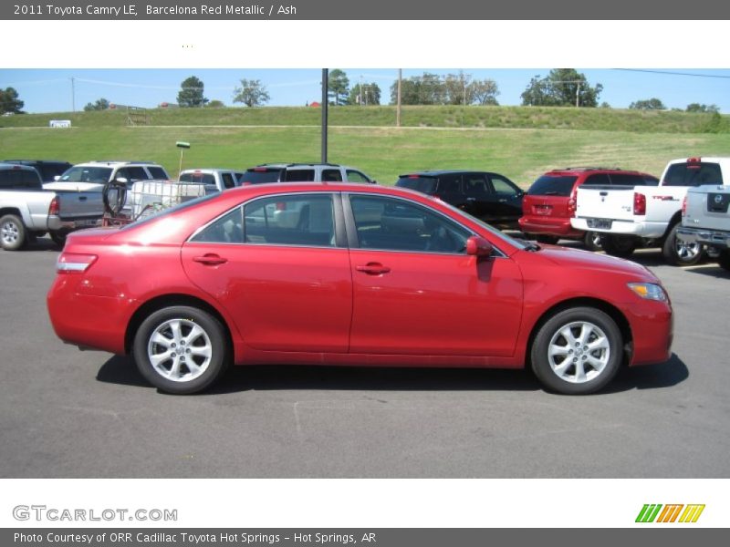 Barcelona Red Metallic / Ash 2011 Toyota Camry LE