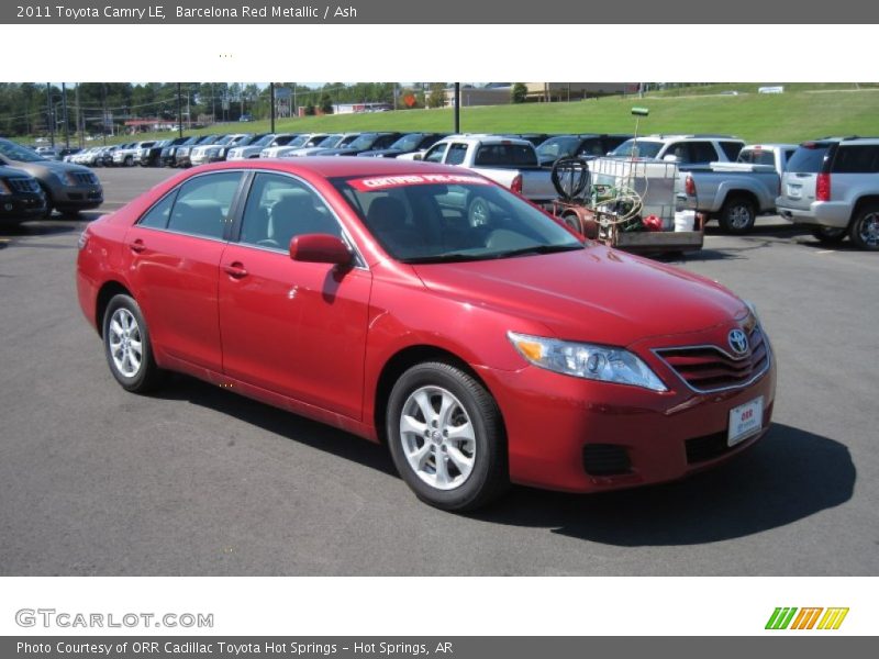 Barcelona Red Metallic / Ash 2011 Toyota Camry LE