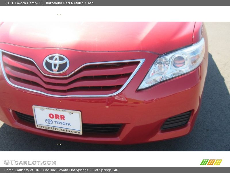 Barcelona Red Metallic / Ash 2011 Toyota Camry LE