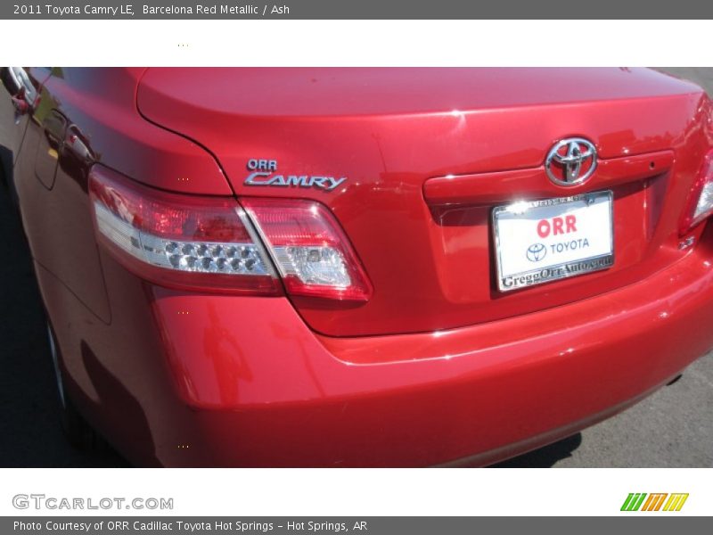 Barcelona Red Metallic / Ash 2011 Toyota Camry LE