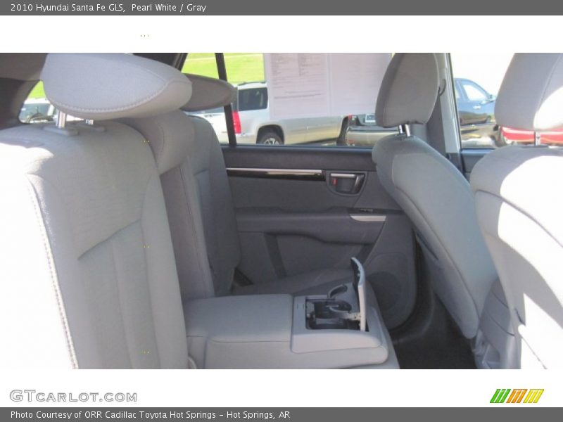 Pearl White / Gray 2010 Hyundai Santa Fe GLS