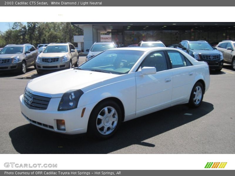 White Diamond / Light Neutral 2003 Cadillac CTS Sedan
