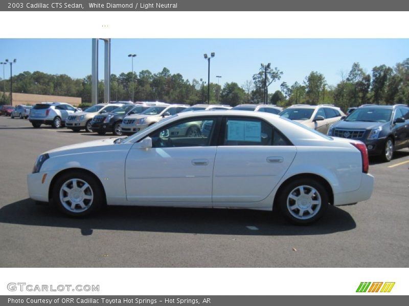 White Diamond / Light Neutral 2003 Cadillac CTS Sedan