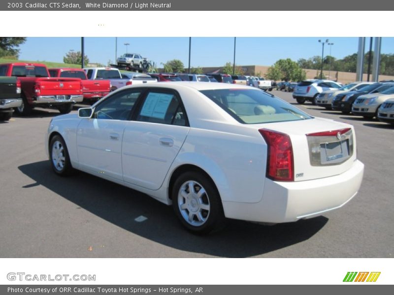 White Diamond / Light Neutral 2003 Cadillac CTS Sedan