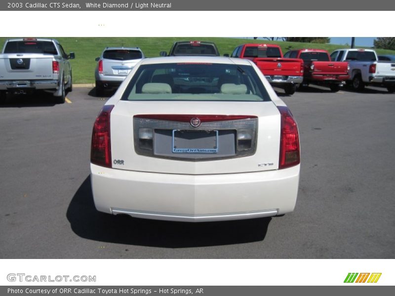 White Diamond / Light Neutral 2003 Cadillac CTS Sedan