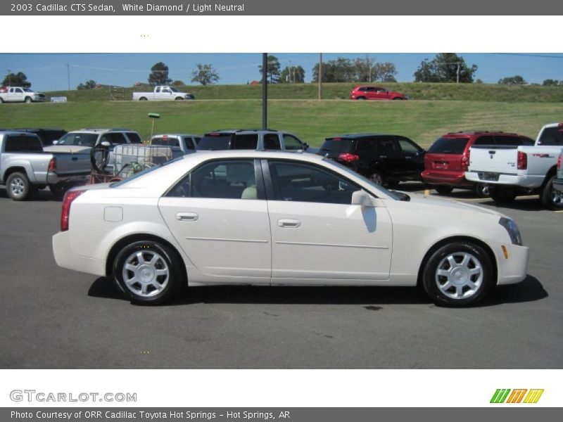 White Diamond / Light Neutral 2003 Cadillac CTS Sedan