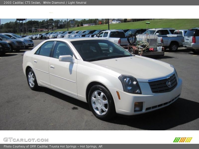 White Diamond / Light Neutral 2003 Cadillac CTS Sedan