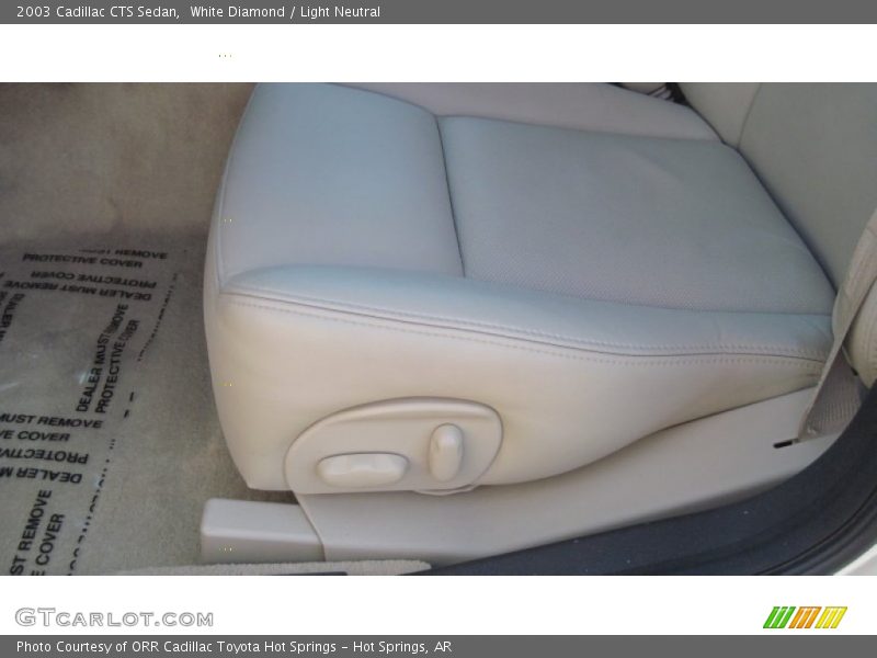 White Diamond / Light Neutral 2003 Cadillac CTS Sedan