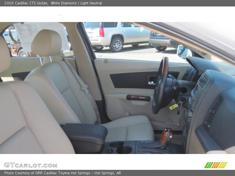 White Diamond / Light Neutral 2003 Cadillac CTS Sedan