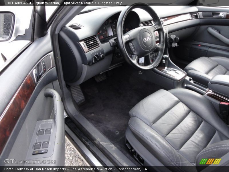  2001 A6 4.2 quattro Sedan Tungsten Grey Interior