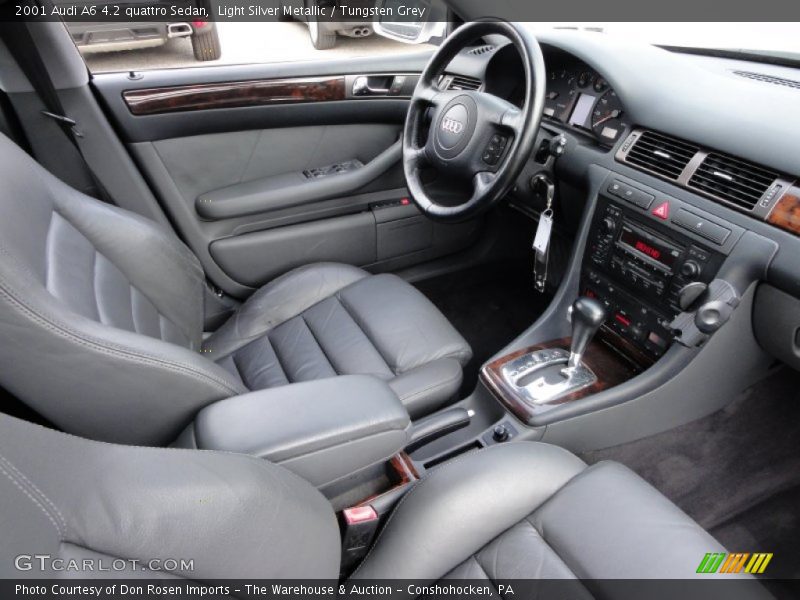  2001 A6 4.2 quattro Sedan Tungsten Grey Interior