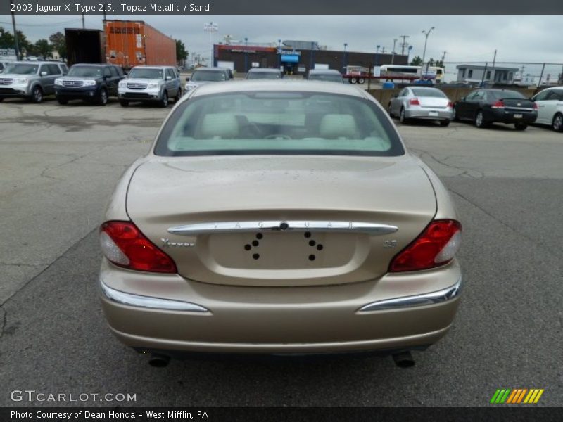 Topaz Metallic / Sand 2003 Jaguar X-Type 2.5