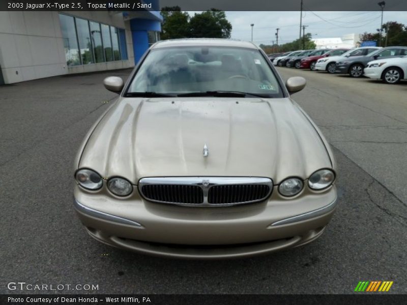 Topaz Metallic / Sand 2003 Jaguar X-Type 2.5
