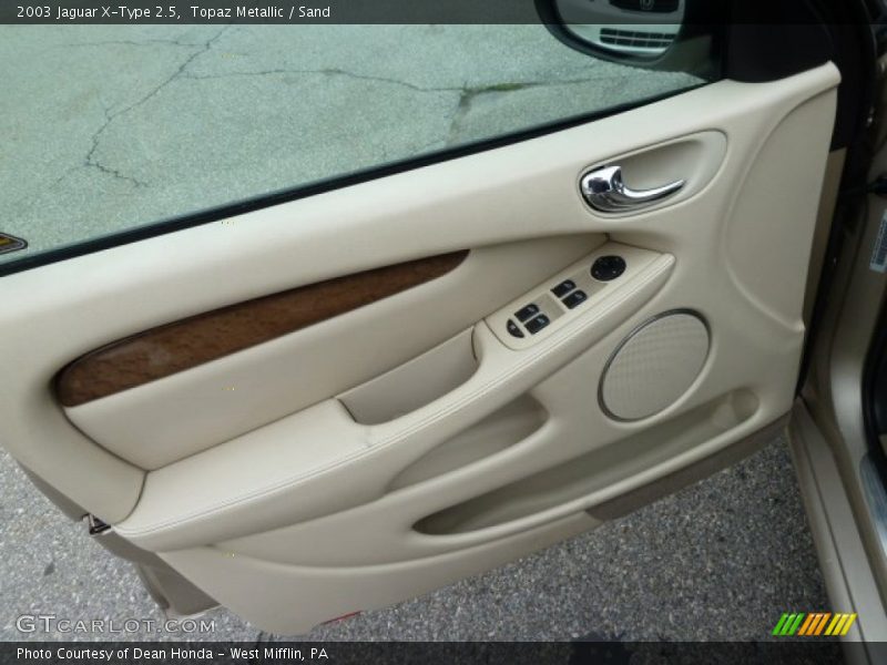 Topaz Metallic / Sand 2003 Jaguar X-Type 2.5