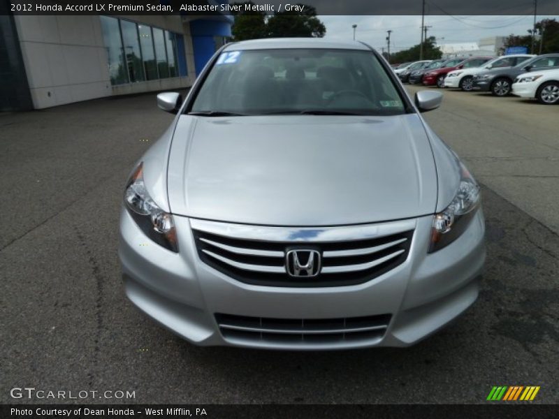 Alabaster Silver Metallic / Gray 2012 Honda Accord LX Premium Sedan