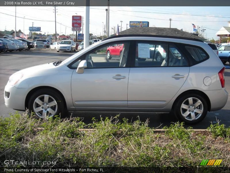 Fine Silver / Gray 2008 Kia Rondo LX V6