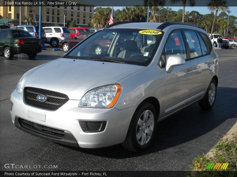 Fine Silver / Gray 2008 Kia Rondo LX V6