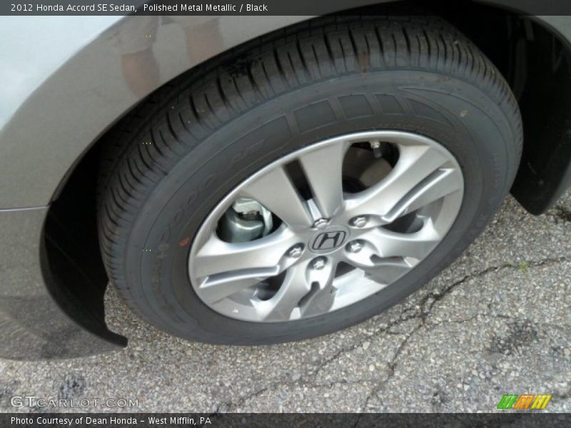 Polished Metal Metallic / Black 2012 Honda Accord SE Sedan