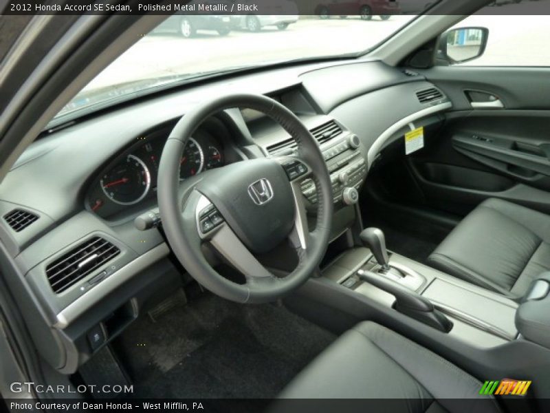 Polished Metal Metallic / Black 2012 Honda Accord SE Sedan
