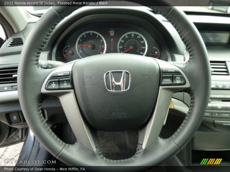 Polished Metal Metallic / Black 2012 Honda Accord SE Sedan