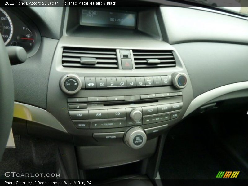 Polished Metal Metallic / Black 2012 Honda Accord SE Sedan