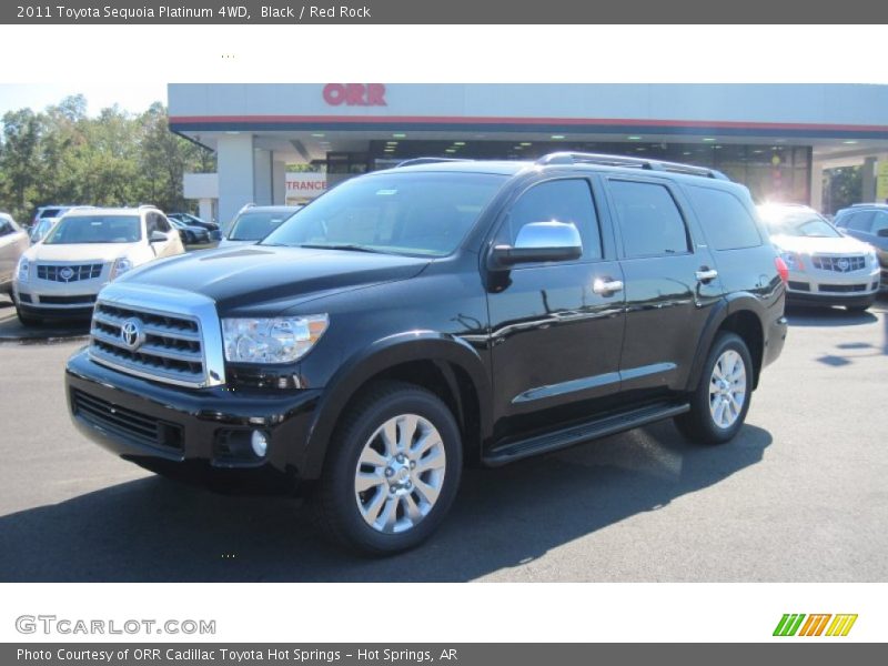 Black / Red Rock 2011 Toyota Sequoia Platinum 4WD