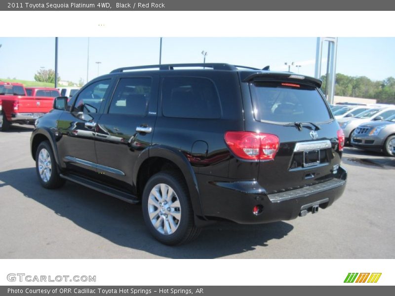 Black / Red Rock 2011 Toyota Sequoia Platinum 4WD