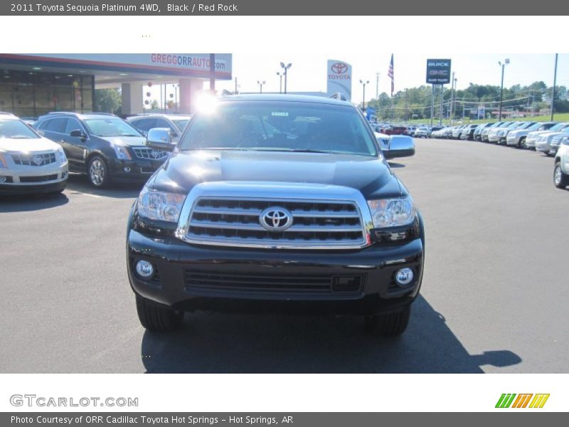 Black / Red Rock 2011 Toyota Sequoia Platinum 4WD