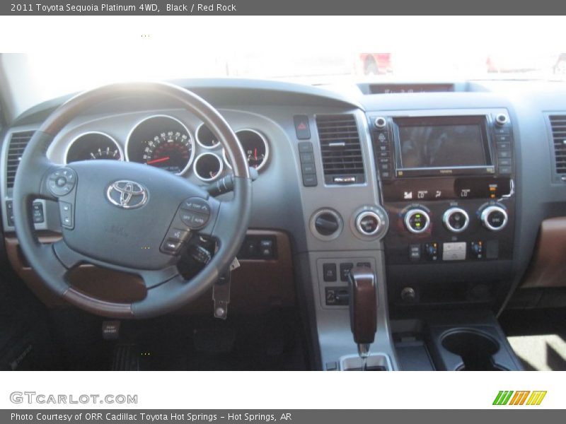 Black / Red Rock 2011 Toyota Sequoia Platinum 4WD
