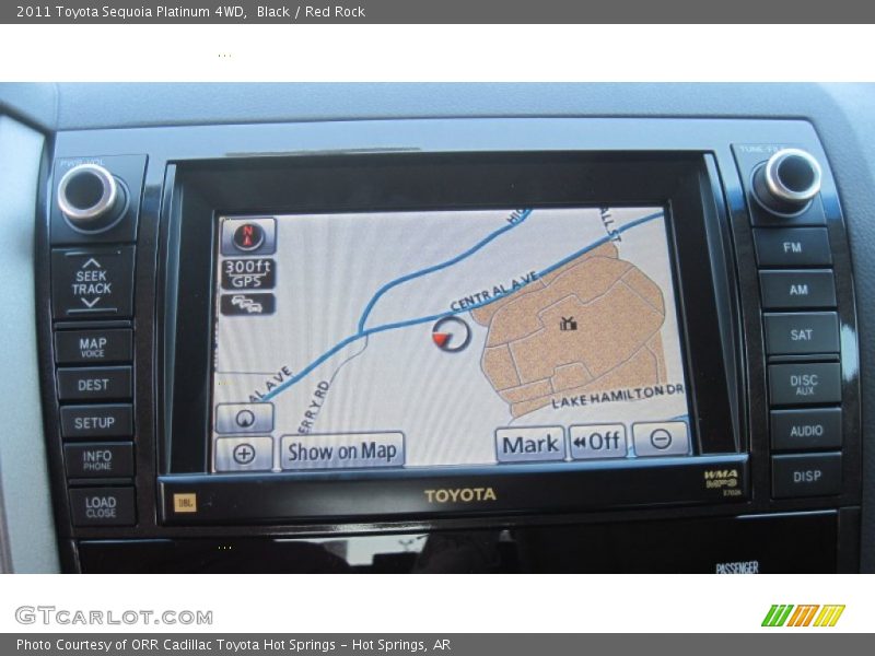 Black / Red Rock 2011 Toyota Sequoia Platinum 4WD