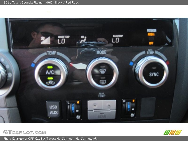 Black / Red Rock 2011 Toyota Sequoia Platinum 4WD