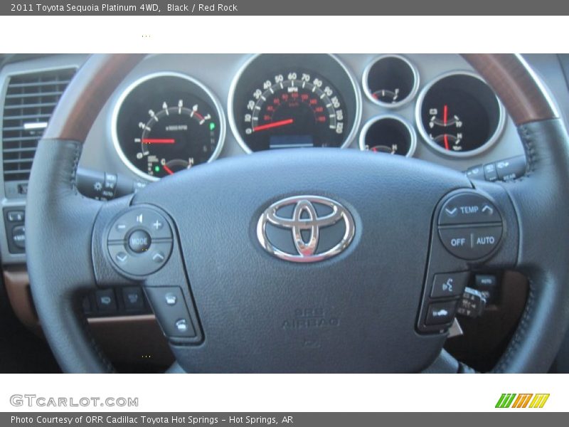 Black / Red Rock 2011 Toyota Sequoia Platinum 4WD