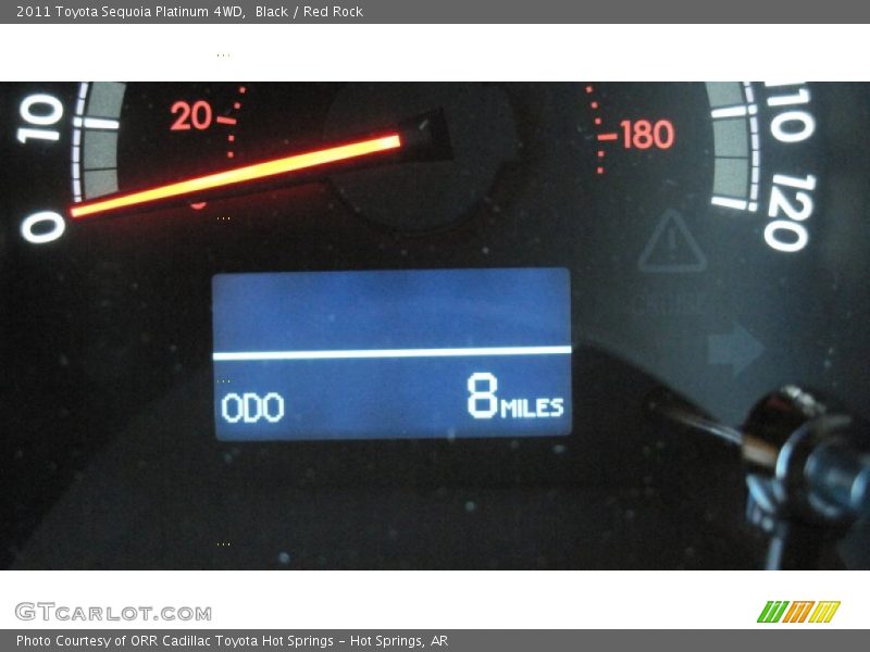 Black / Red Rock 2011 Toyota Sequoia Platinum 4WD