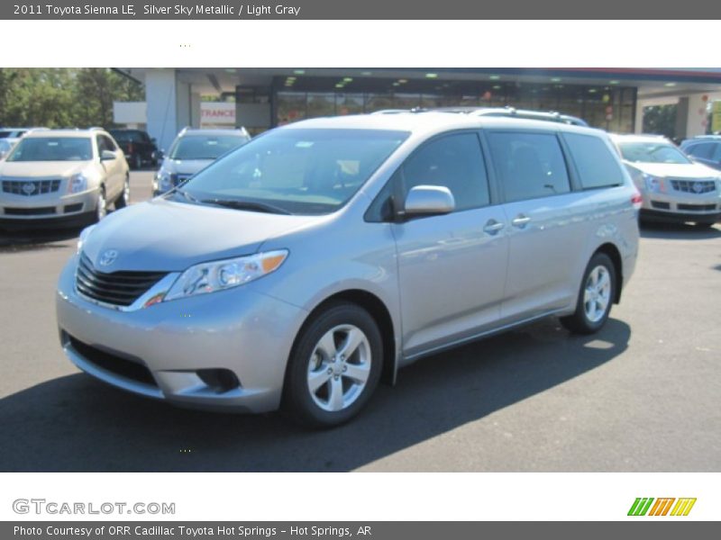 Silver Sky Metallic / Light Gray 2011 Toyota Sienna LE