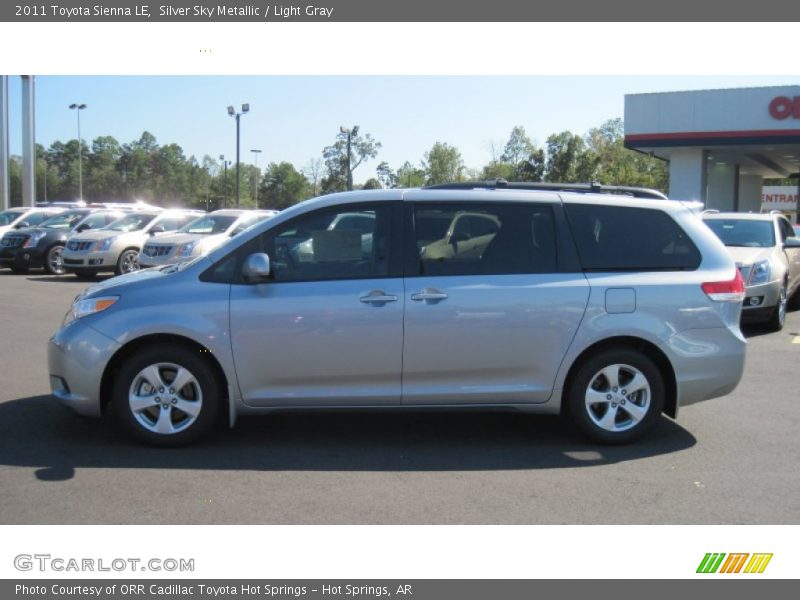 Silver Sky Metallic / Light Gray 2011 Toyota Sienna LE