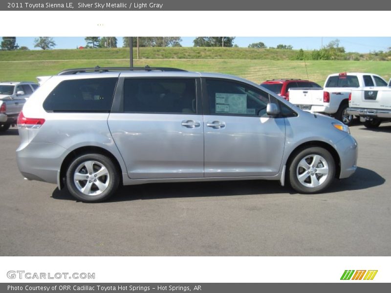 Silver Sky Metallic / Light Gray 2011 Toyota Sienna LE
