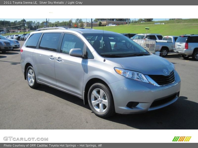 Silver Sky Metallic / Light Gray 2011 Toyota Sienna LE
