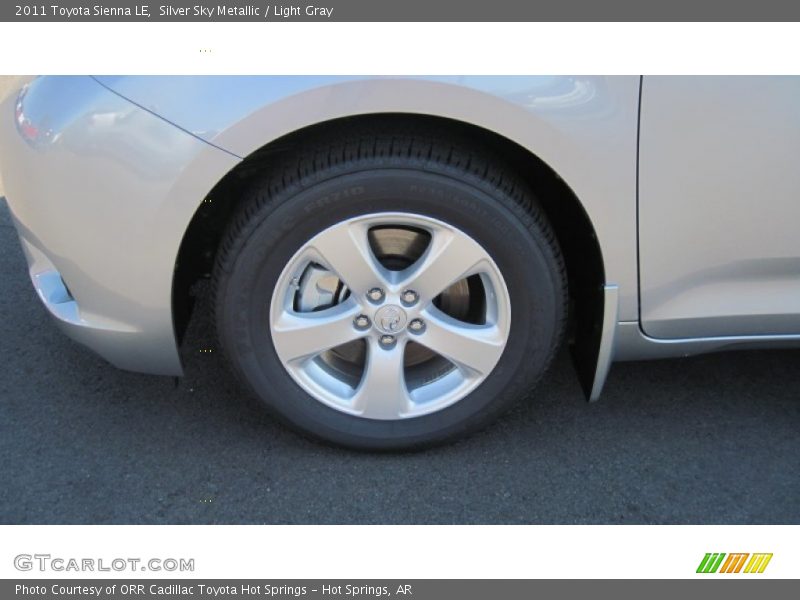Silver Sky Metallic / Light Gray 2011 Toyota Sienna LE