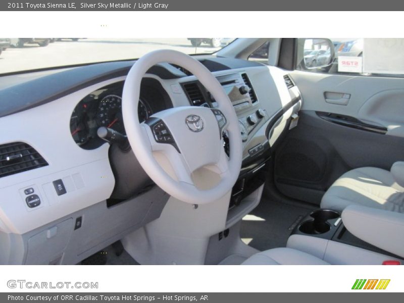 Silver Sky Metallic / Light Gray 2011 Toyota Sienna LE