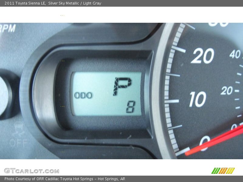 Silver Sky Metallic / Light Gray 2011 Toyota Sienna LE