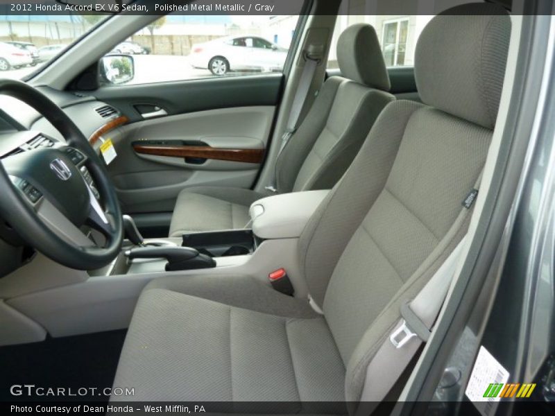  2012 Accord EX V6 Sedan Gray Interior